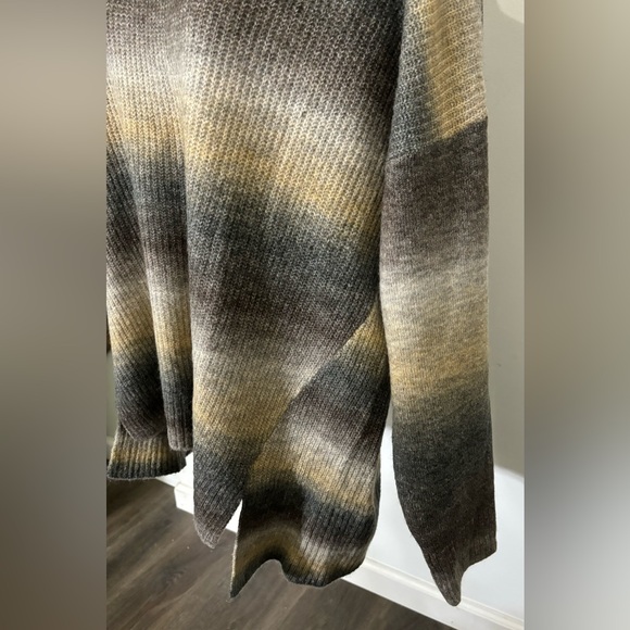 Time And Tru Cowl Neck Ombré Super Soft Fall/winter Sweater Size XL Long & Loose - Picture 10 of 12
